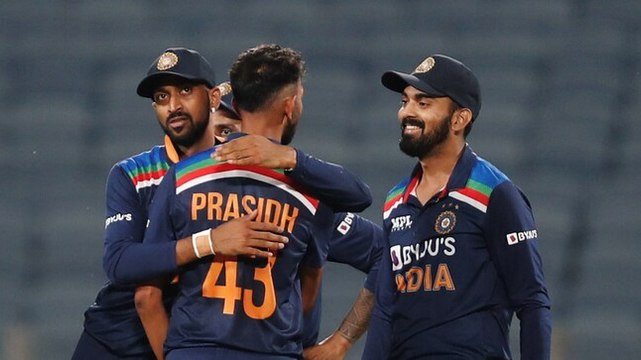 India win ODI series opener after Krishna, Krunal derail England on debut