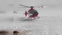 Son dakika haber... Ambulans helikopter hamile kadın için havalandı