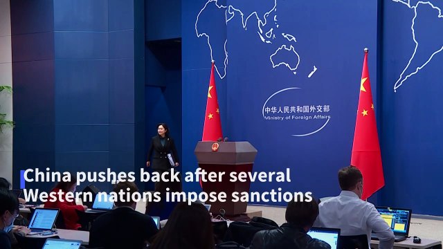 China bristles at West over sanctions for Uyghur crackdown