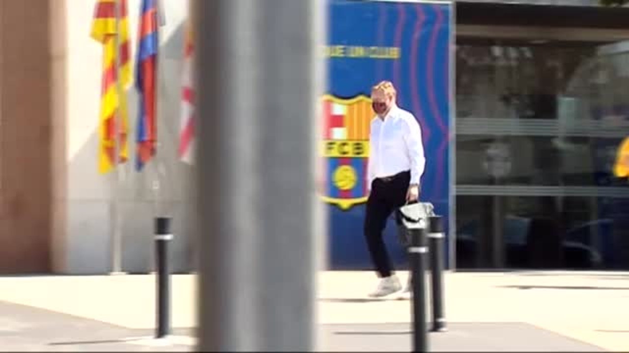 Cumbre entre Laporta y Koeman en las oficinas del Barça