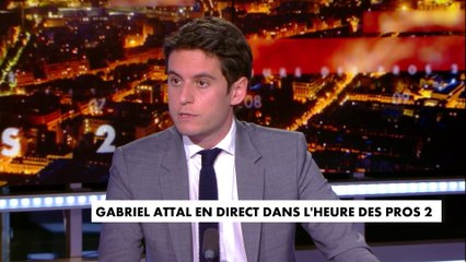 Gabriel Attal, à propos du slogan : «L'important c'est qu'on en parle»