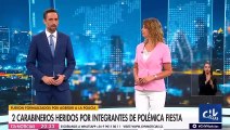 Colombianos agreden a Carabineros luego de ser fiscalizados por fiesta ilegal