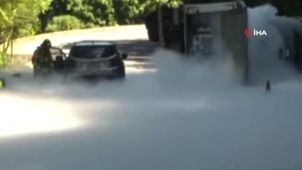 - Brezilya'da tıbbi oksijen taşıyan tır devrildi