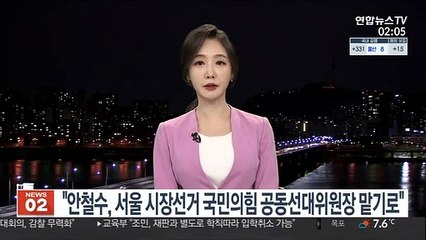 "안철수, 서울 시장선거 국민의힘 공동선대위원장 맡기로"