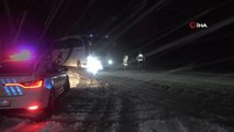 Kar ve tipi etkili oldu: Kırıkkale-Kayseri karayolu ağır tonajlı araçların geçişine kapatıldı