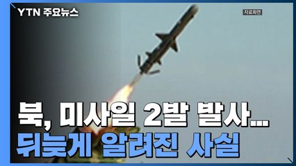 軍 "北, 지난 21일 미사일 두 발 발사"...순항미사일 가능성 / YTN