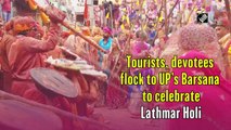 Tourists, devotees flock to UP’s Barsana to celebrate Lathmar Holi