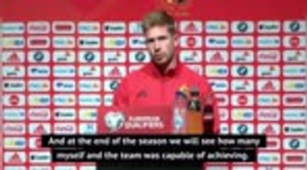 Video herunterladen: 'Winning five trophies with City and Belgium will be so hard' - De Bryune