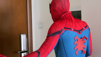 SPIDER-MAN in Real Life The Door (Time Loop) | The Strange Door