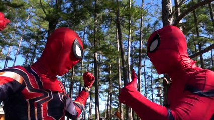 SPIDER-MAN In Real Life Parkour Camp In The Forest (Spider-Man in the Forest)
