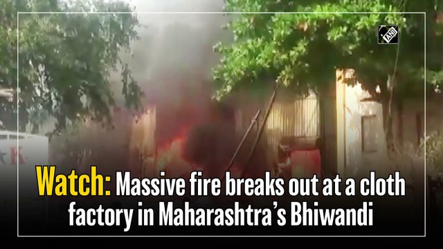 Watch: Massive fire breaks out at a cloth factory in Maharashtra’s Bhiwandi