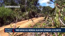 Program TMMD Kapuas Hulu, Prajurit TNI Buka Jalan Baru Sepanjang 3,8 Kilometer