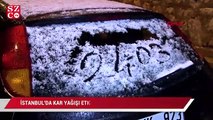 İstanbul’da kar yağışı etkili oldu