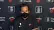 Miami Heat coach Erik Spoelstra after Thursday's loss to the Los Angeles Clippers