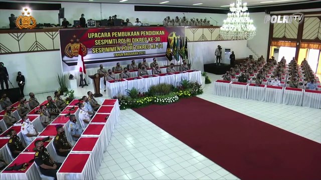 Kapolri Buka Pendidikan Sespimti & Sespimmen Polri