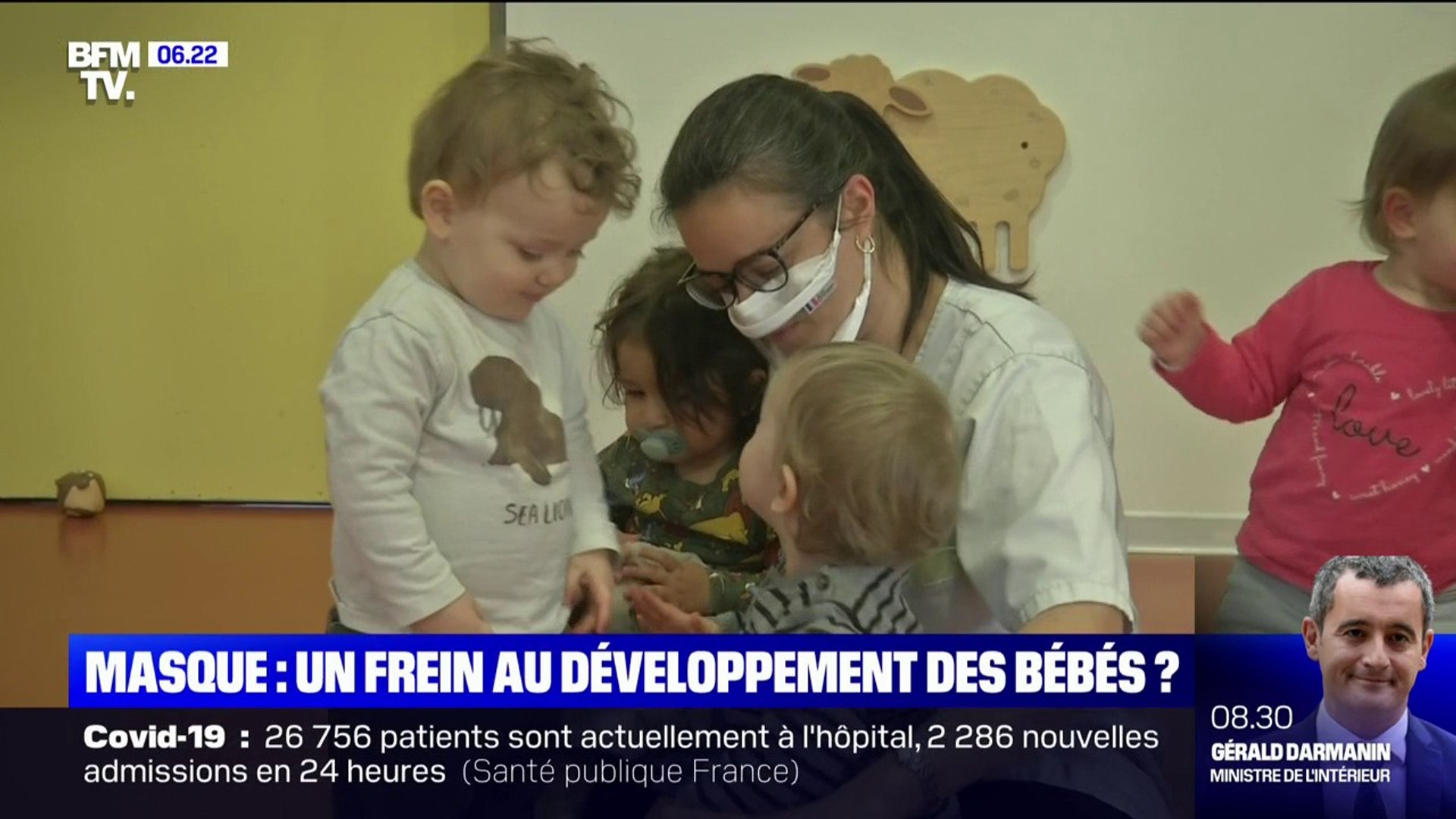 Le Port Du Masque Est Il Un Frein Au Developpement Des Bebes Video Dailymotion