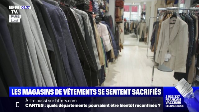 Dans les départements confinés, les magasins de vêtements demandent un protocole pour une réouverture
