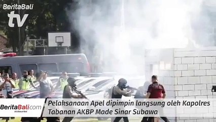 Polres Tabanan Gelar Apel Pasukan Kesiapan Tni-polri Jelang Pemilu
