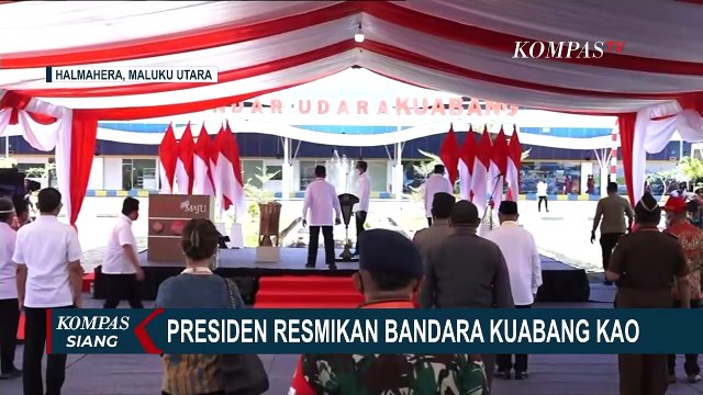 Presiden Jokowi Resmikan Bandara Kuabang di Kabupaten Halmahera