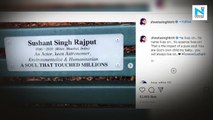 Benches named after Sushant Singh Rajput in Australia, sister Shweta shares pictures