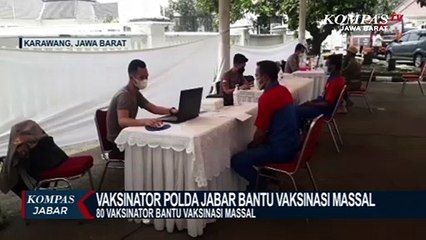 Percepat Vaksinasi, Polda Jabar Terjunkan 80 Vaksinator
