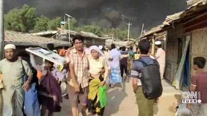 Arakanlı kampında büyük yangın