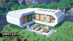 ⛏️ 마인크래프트 야생 건축 강좌 __  컨테이너 집 만들기  [Minecraft White Container House Build Tutorial]