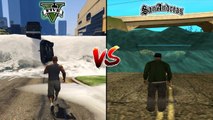 GTA 5 TSUNAMI VS GTA SAN ANDREAS TSUNAMI - WHICH IS BEST_