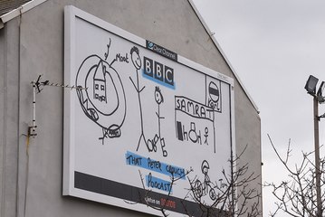 Mystery surrounds bizarre billboard that has popped up in Blackpool