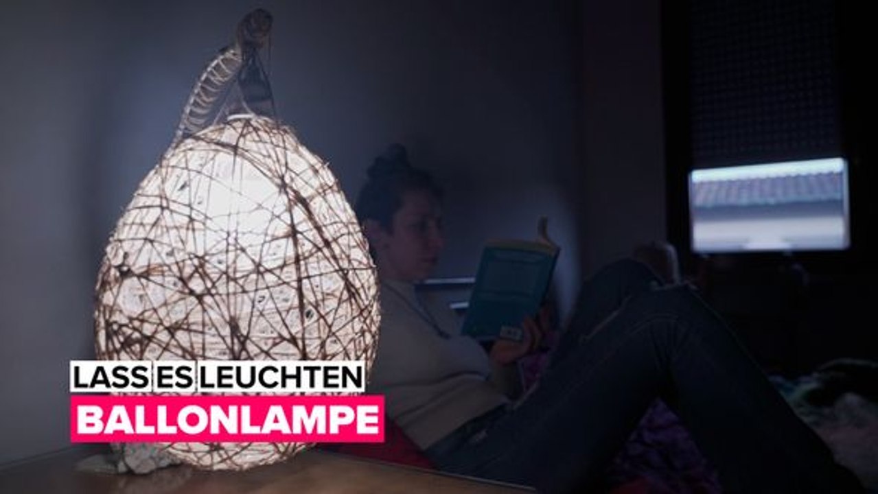 Lass es leuchten: eine makrameelampe