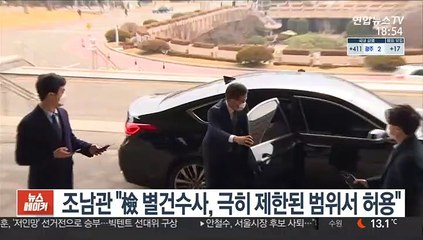 조남관 "檢 별건수사, 극히 제한된 범위서 허용"