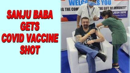 Sanjay Dutt gets Covid vaccine shot