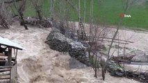 Son dakika gündem: Şırnak'ı sel vurdu: Köy yolları, ahır ve tarlalar sular altında kaldı
