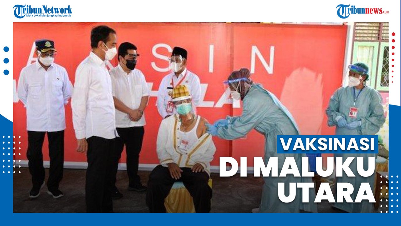 Jokowi Tinjau Vaksinasi Covid-19 di Kabupaten Kao, Pastikan Merata Sampai Pelosok