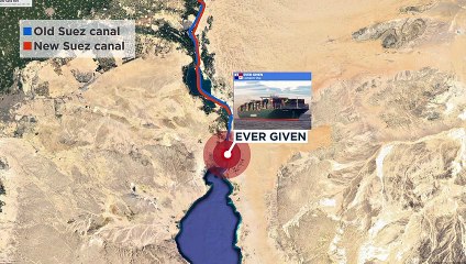 Egypte : le canal de Suez bloqué après un échouage
