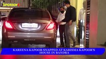 Kareena Kapoor Spotted at Karisma Kapoor’s house in Bandra