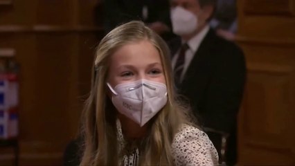 Leonor elogia la web del Cervantes en su primer acto en solitario