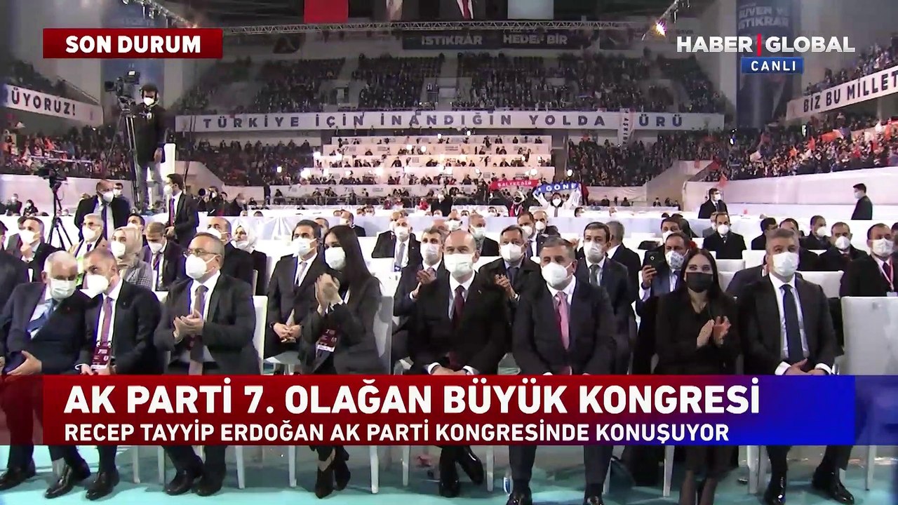 Cumhurbaşkanı Erdoğan'dan AK Parti kongresinde teşekkür konuşması