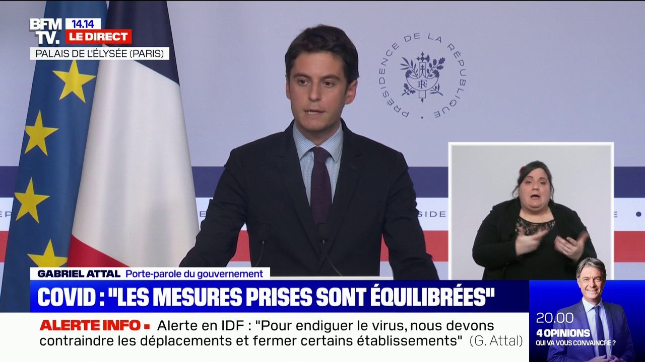 Gabriel Attal: "Nous renforçons le télétravail, nous allons augmentons les contrôles et sanctions"
