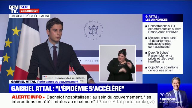 Gabriel Attal: Les interactions ont été limitées au maximum entre les membres du gouvernement