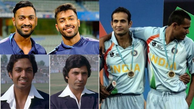 Krunal Pandya ಹಾಗು Hardik Pandya ಮೊದಲನೇ ಬಾರಿಗೆ ಒಟ್ಟಾಗಿ ಬ್ಲೂ ಜೆರ್ಸಿ ತೊಟ್ಟರು | Oneindia Kannada