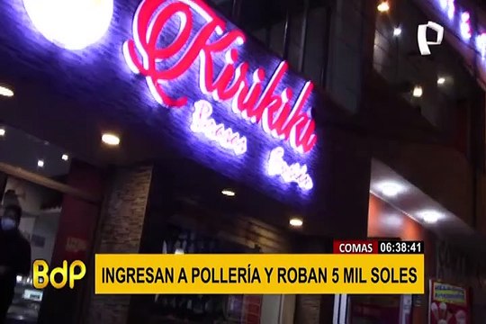 Comas: roban más de 5 mil soles de reconocida pollería