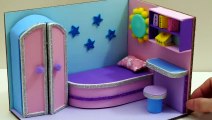 Make Cardboard House #4.... Purple and Blue Bedroom Decor