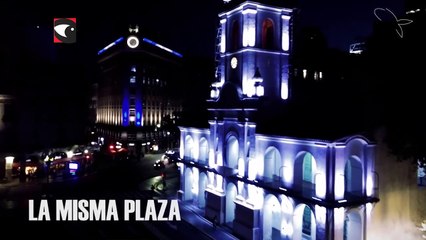 Siempre están Télam homenajeó a las Madres y Abuelas con una instalación en la Plaza de Mayo