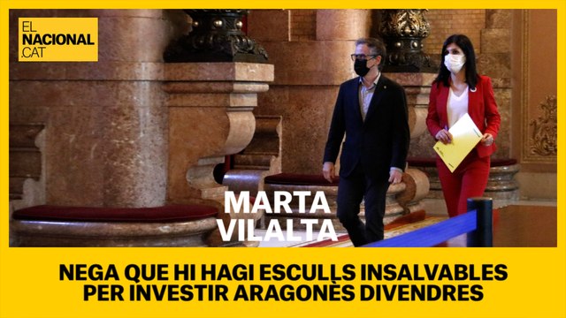 Marta Vilalta nega que hi hagi esculls insalvables per investir Aragonès aquest divendres
