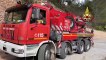Nocera Umbra (PG) - Camion di cava fuoristrada a Gaifana recupero dei Vigili del Fuoco (23.03.21)