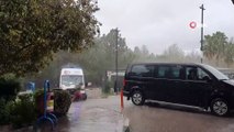 Osmaniye merkezde yağmur, yüksek kesimlerde kar etkili oldu