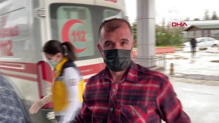 Son dakika haberi! SAMSUN Kafasına saplanan merdivenle ambulansa bindirildi