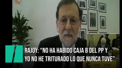 Rajoy: "Es metafísicamente imposible que yo haya podido destruir esos papeles”