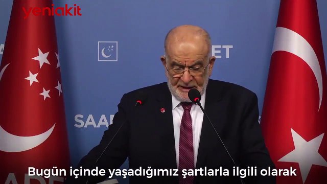 Saadet Partisi Lideri Temel Karamollaoğlu HDP'nin kapatılmasına karşı!